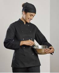 Womens Gusto Chef Jacket, Long Sleeve 